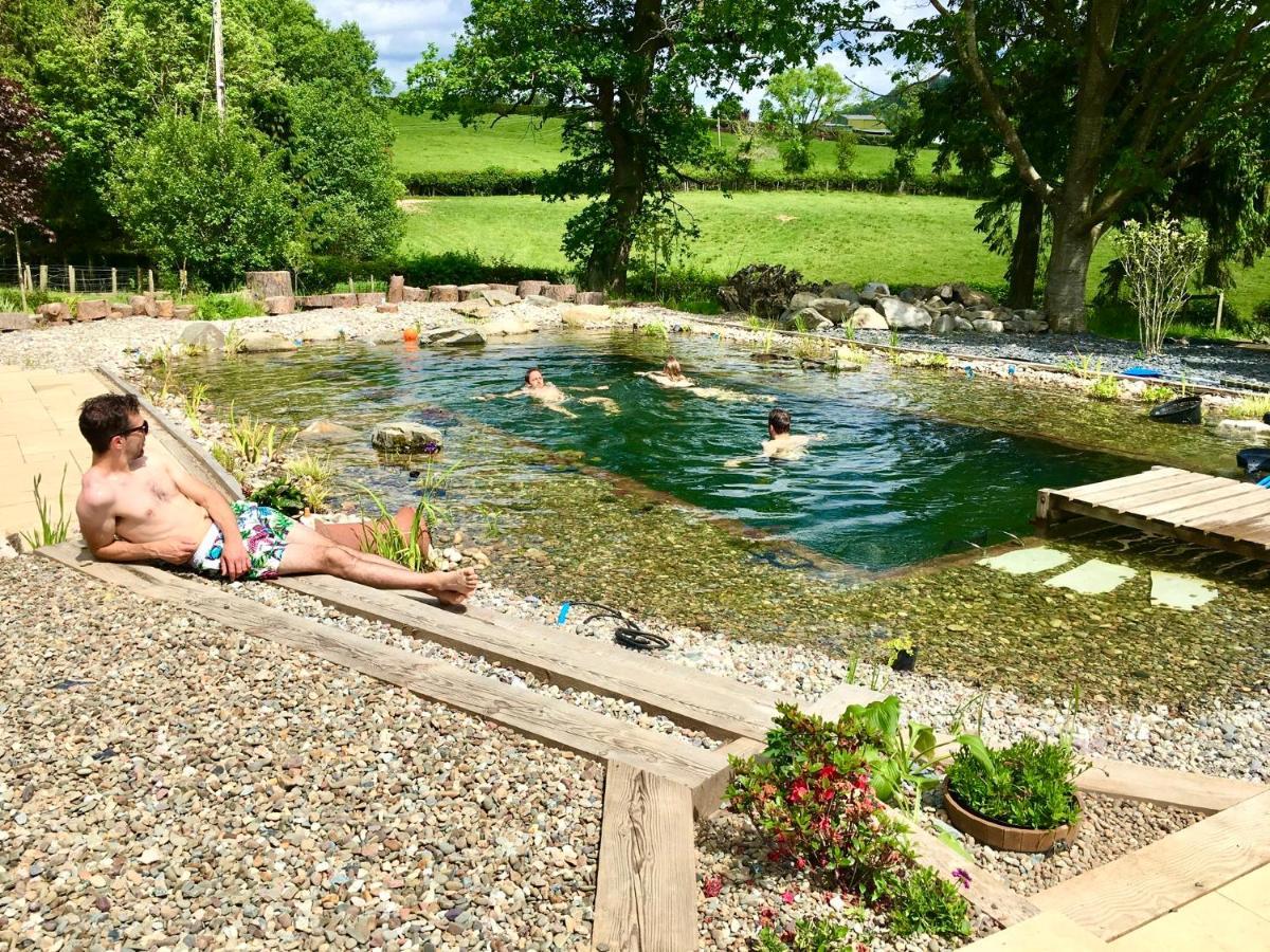 Mid-Wales Farmhouse, Swimming Pool, Tranquil Countryside Views, Sleeps 14 Meifod ภายนอก รูปภาพ
